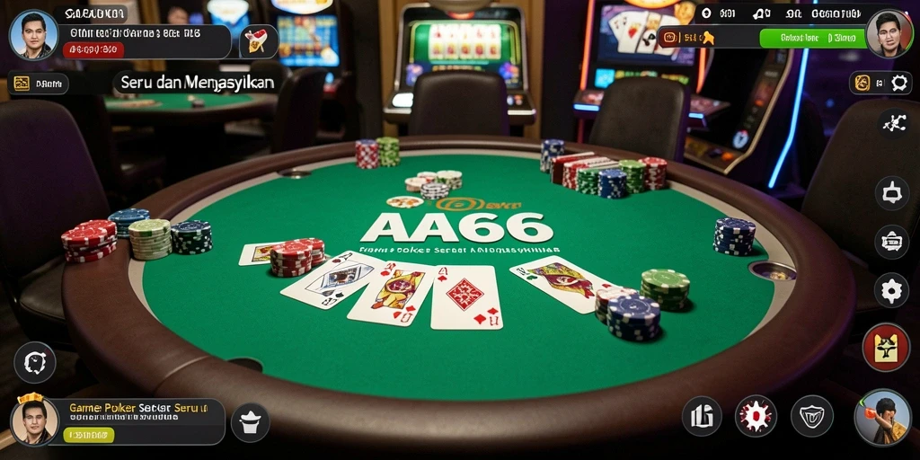 Screenshot gameplay <strong>AA666</strong> menampilkan momen seru dalam permainan Poker.