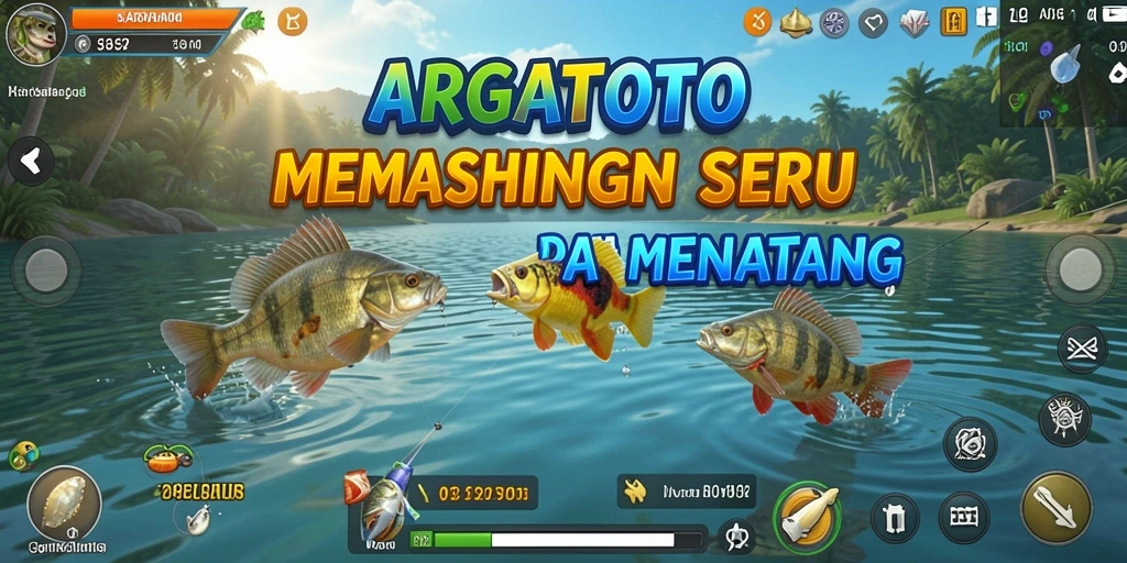 Screenshot menampilkan aktivitas memancing yang mendebarkan di ARGATOTO.