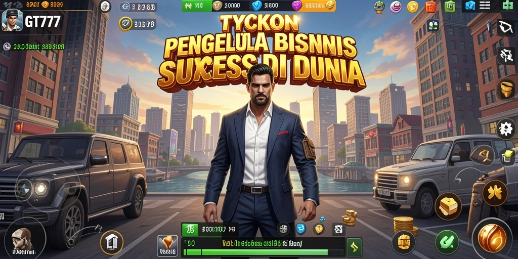 Tampilan gameplay GT777 yang menarik di dunia Tycoon.