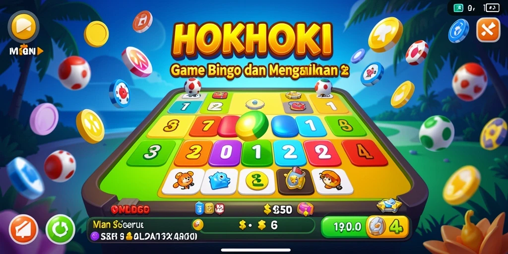 Tampilan gameplay HOKIHOKI yang seru dan menarik.