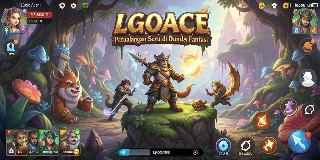 Screenshot LGOACE menampilkan aksi petualangan yang mendebarkan dalam gameplay.