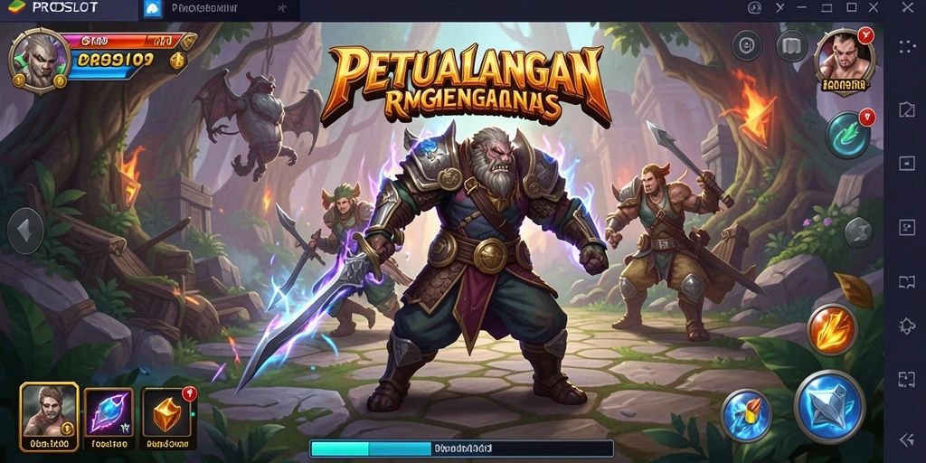 Tampilan gameplay RPG menakjubkan dari PROSLOT.