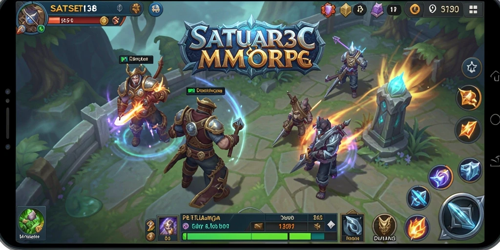 Tampilan gameplay <strong>SATSET138</strong> yang epik dan mendebarkan dalam dunia MMORPG.