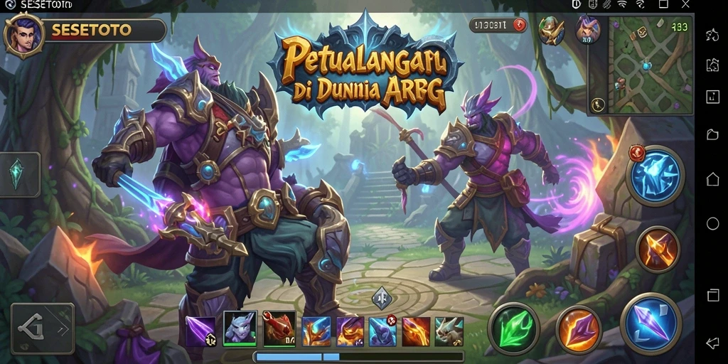 Screenshot gameplay SESETOTO menampilkan aksi pertarungan seru dan grafis menawan.