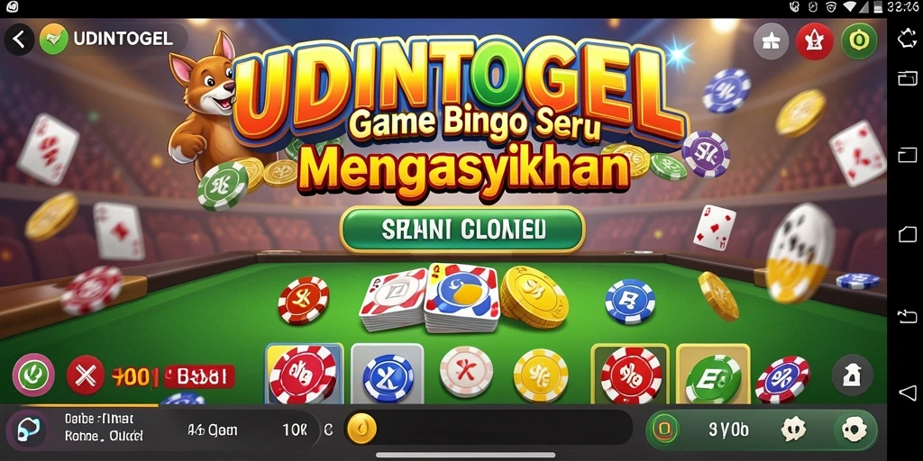 Tampilan menarik gameplay Bingo di UDINTOGEL.