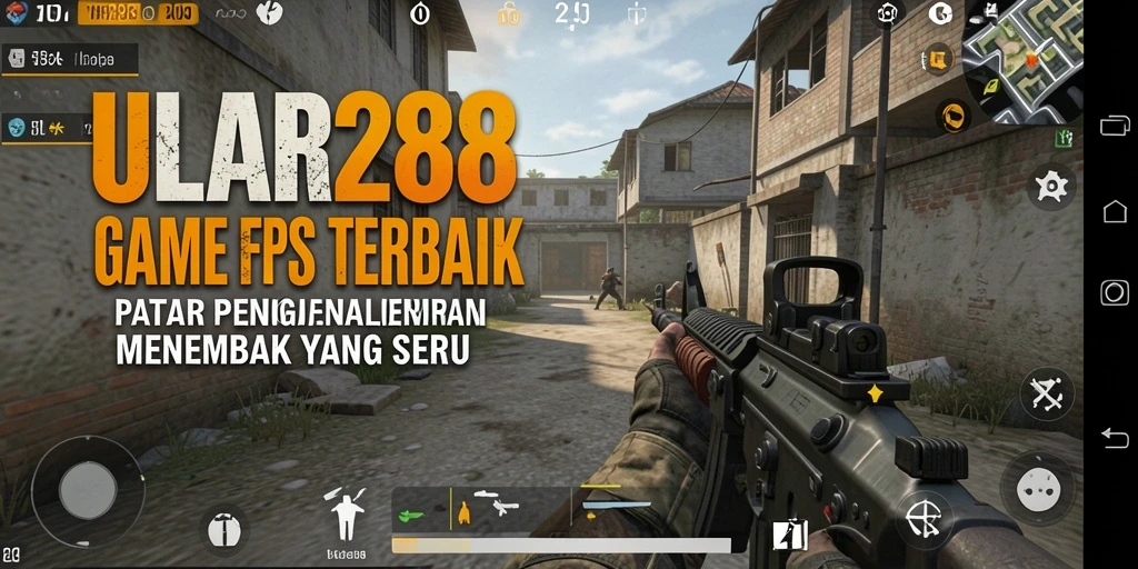 Screenshot ULAR288 menampilkan aksi intense dalam game FPS.