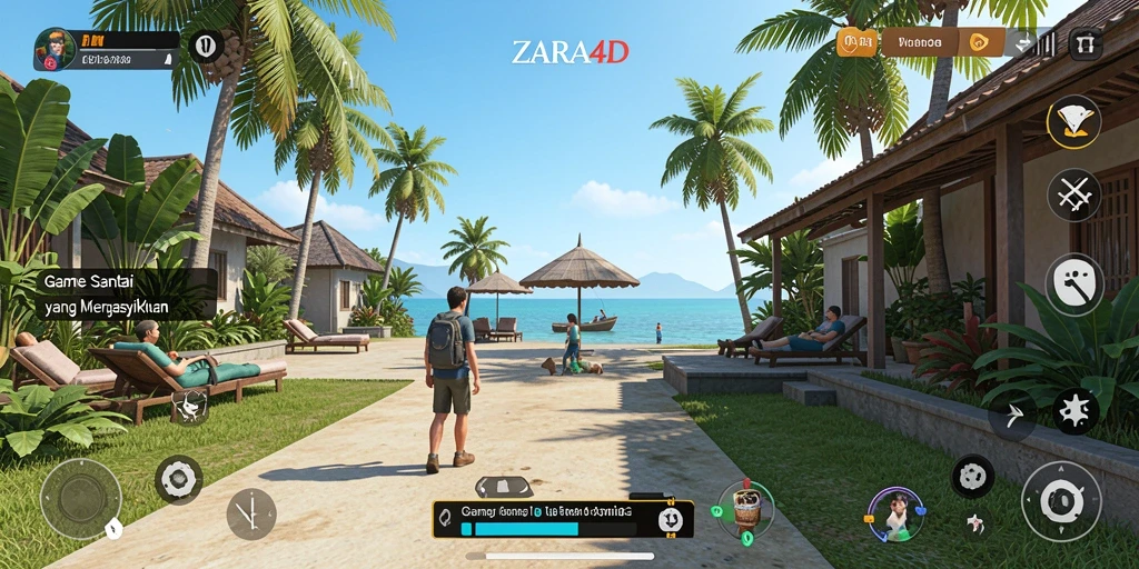 Screenshot ZARA4D menampilkan aksi gameplay seru dan berwarna.