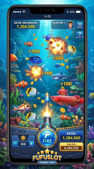 Screenshot aplikasi fufuslot menunjukkan antarmuka yang menarik.